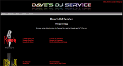 Desktop Screenshot of davesdjservice.com